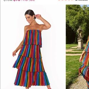 NWT show me your mumu rainbow flowy dress